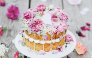 edible flower toast, edible flower cookies